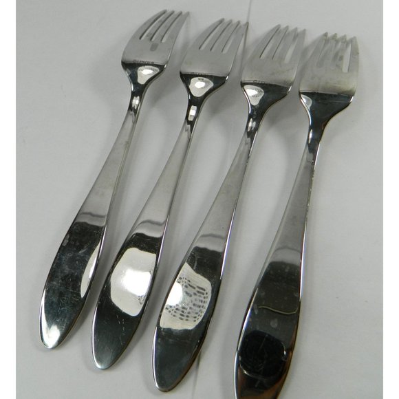 Lenox Butterfly Meadow Dinner Forks Set Of 4 In Great Condition Still Shiny! - Picture 9 of 11